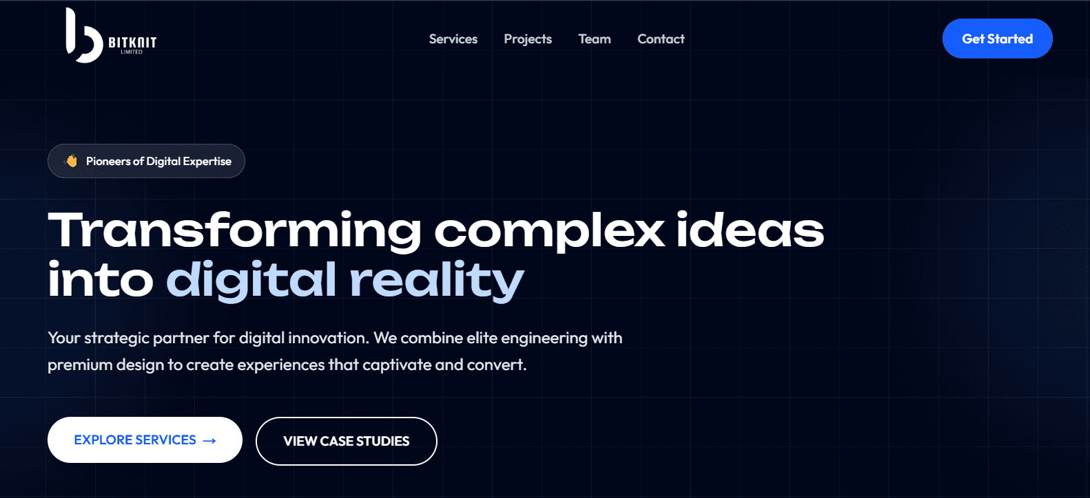 BitKnit Limited — Digital Agency Portfolio - Next.js, React.js, Tailwind CSS, Framer Motion, JavaScript by Muhammad Asad, Full Stack Engineer